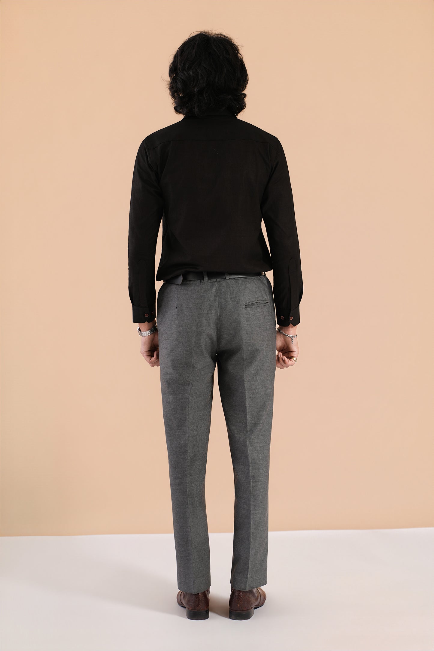 Handloom Cotton Chrome Black