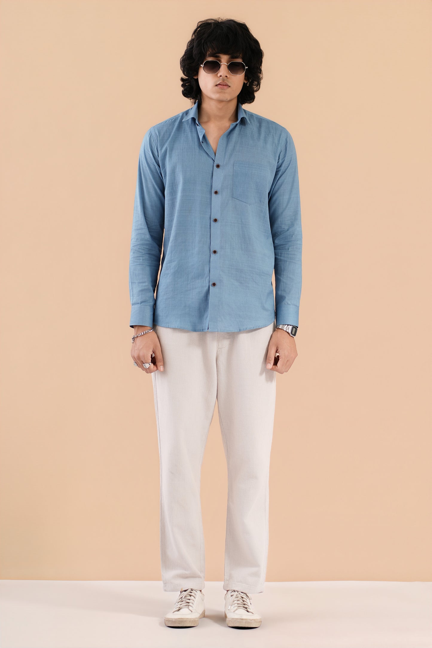 Mul Cotton Azure Blue