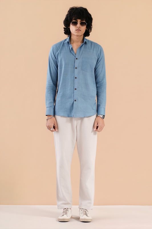 Mul Cotton Azure Blue