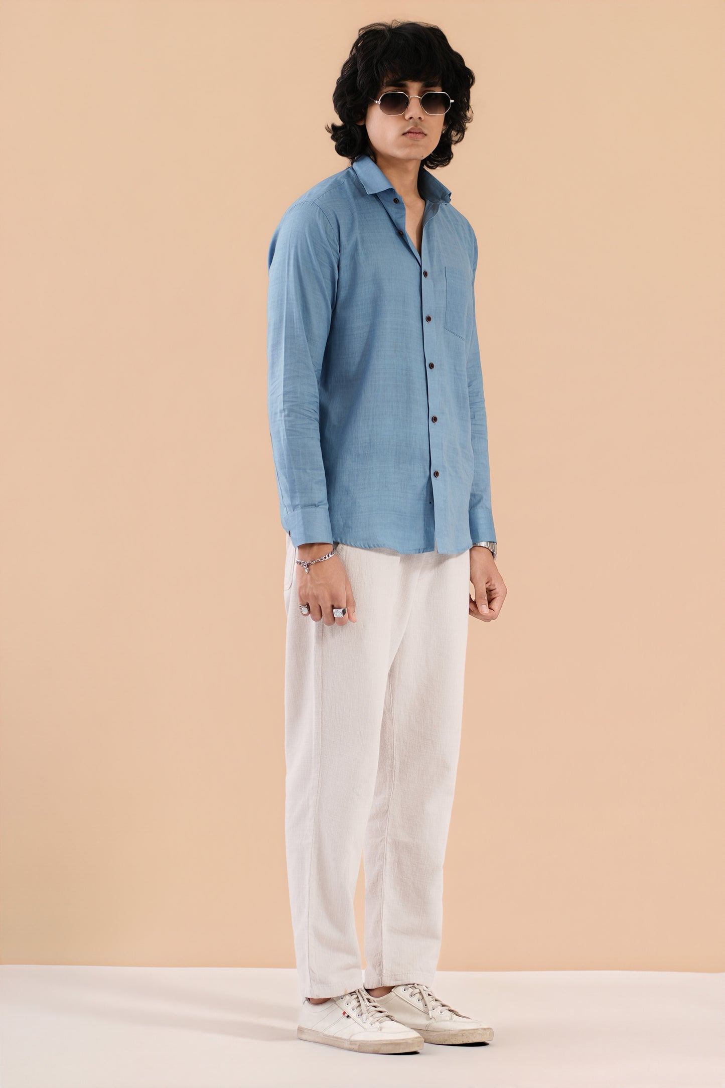 Mul Cotton Azure Blue